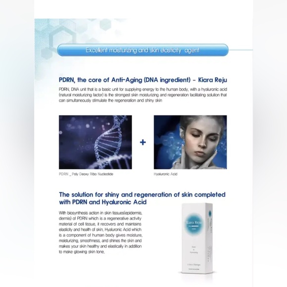 Skin Booster, Biorevitalizant. Help Produce Collagen,3 ampoulles/2.2ml each, - Picture 3 of 7